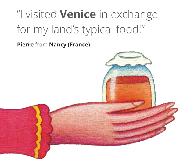 Ho visitato Venezia in cambio di confetture e olio della mia terra - mobile